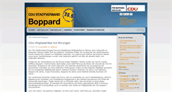 Desktop Screenshot of cdu-boppard.de